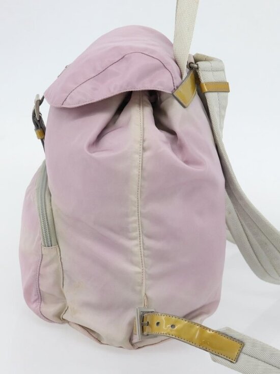 PRADA Backpack Nylon Pink Silver Auth 181159 main image 15